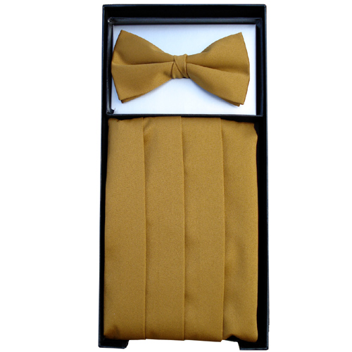 Gold Cummerbund & Bow Tie Set £12